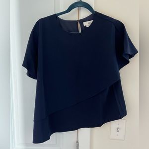 Women’s Navy Asymmetrical Top